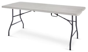 6 ft Folding Table – side